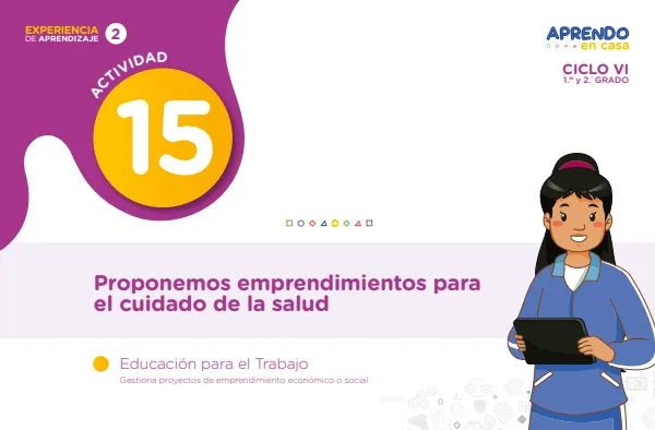 15 Proponemos emprendimientos para el cuidado de la salud - Secundaria (MINEDU) PDF 1 Portada de 15 Proponemos emprendimientos para el cuidado de la salud - Secundaria - MINEDU