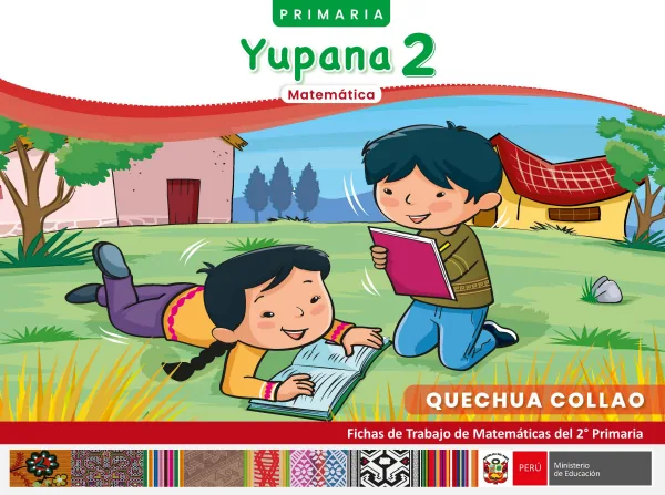 2 Yupana - Quechua collao: fichas de trabajo de Matemáticas del 2° Primaria (MINEDU) PDF 1 Portada de 2 Yupana - Quechua collao: fichas de trabajo de Matemáticas del 2° Primaria - MINEDU