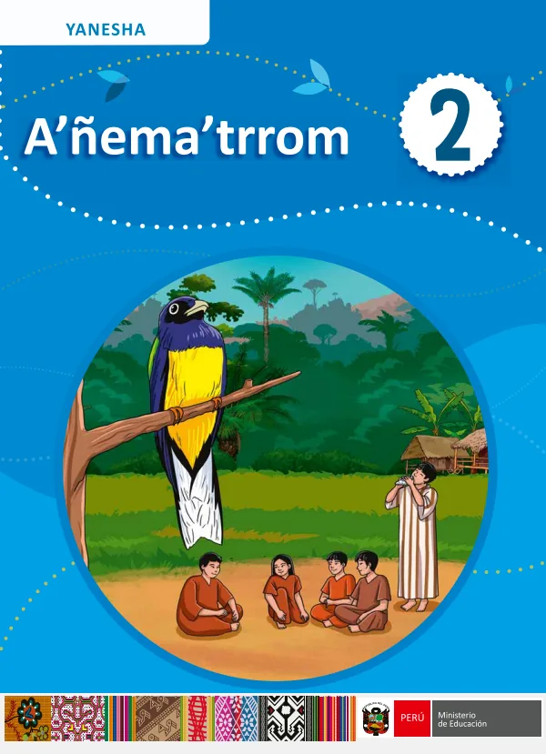 A'ñema' trrom - 2 - Yanesha: Texto escolar de Comunicación del 2 Secundaria (MINEDU) PDF 1 Portada de A'ñema' trrom - 2 - Yanesha: Texto escolar de Comunicación del 2 Secundaria - MINEDU