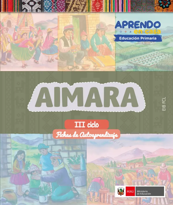 Aimara - Fichas de autoaprendizaje Chacas - III Ciclo - Primaria (MINEDU) PDF 1 Portada de Aimara - Fichas de autoaprendizaje Chacas - III Ciclo - Primaria - MINEDU