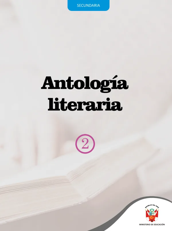 Antología literaria 2 - 2.° grado de Secundaria (MINEDU) PDF 1 Portada de Antología literaria 2 - 2.° grado de Secundaria - MINEDU