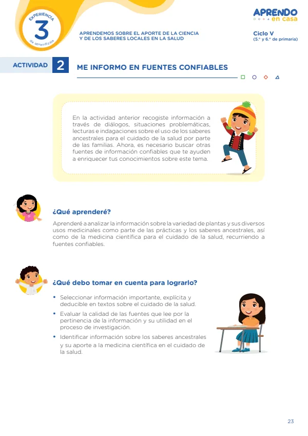 Aprendemos sobre el aporte de la ciencia y de los saberes locales en la salud - Primaria (MINEDU) PDF 1 Portada de Aprendemos sobre el aporte de la ciencia y de los saberes locales en la salud - Primaria - MINEDU
