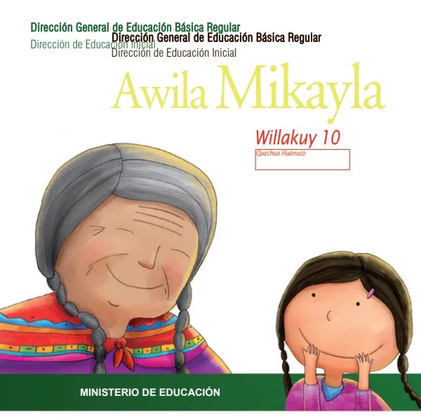Awila Mikayla - La abuela Micaela - Educación Inicial (MINEDU) PDF 1 Portada de Awila Mikayla - La abuela Micaela - Educación Inicial - MINEDU