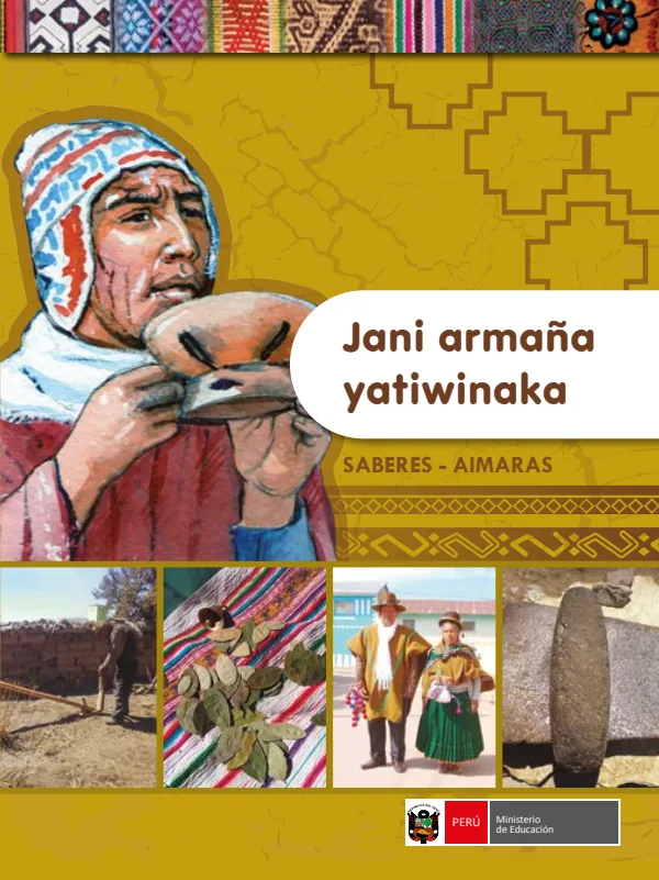 Biblioteca Aimara - item 58 saberes de los pueblos aimara editado (MINEDU) PDF 1 Portada de Biblioteca Aimara - item 58 saberes de los pueblos aimara editado - Educación Intercultural Bilingüe (EIB) - MINEDU