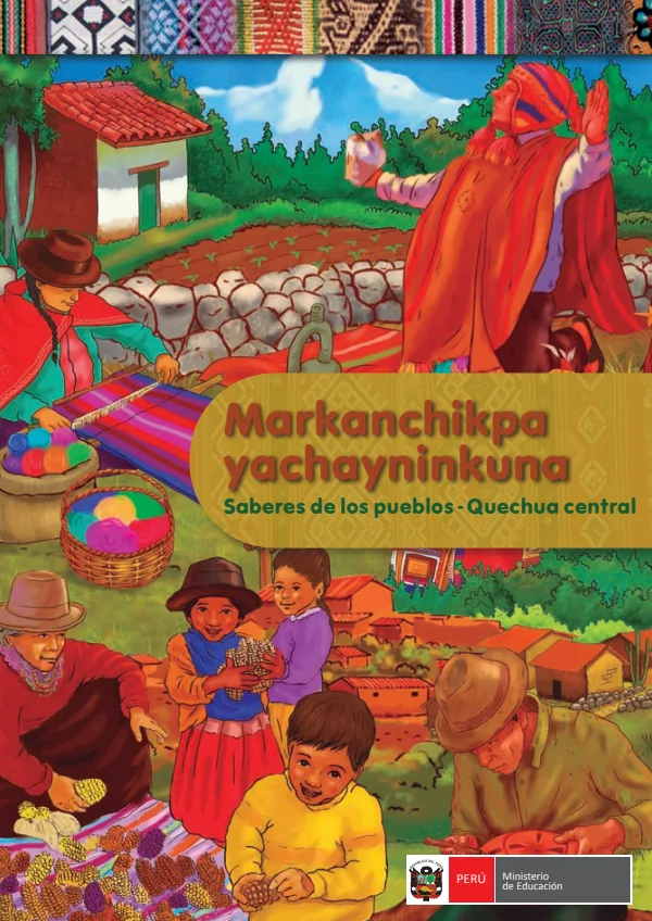Biblioteca Quechua Central - saberes pueblos quechua central (MINEDU) PDF 1 Portada de Biblioteca Quechua Central - saberes pueblos quechua central - Educación Intercultural Bilingüe (EIB) - MINEDU