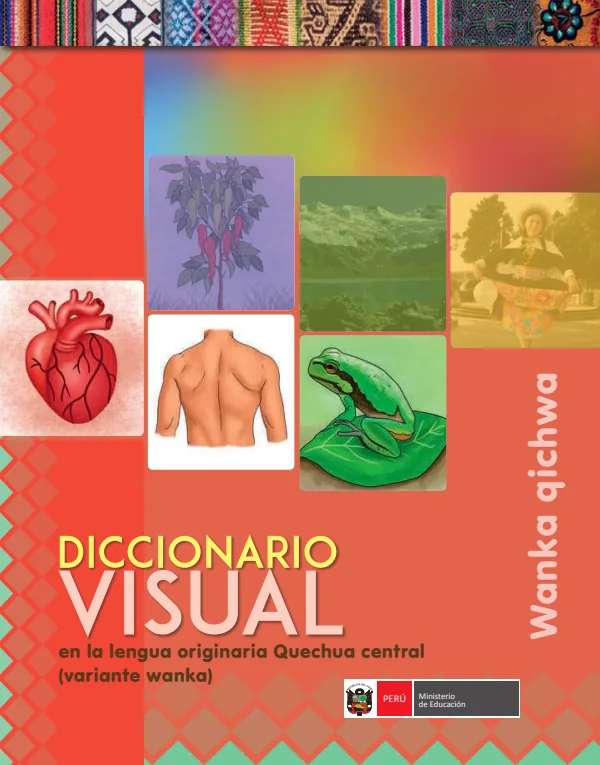 Biblioteca Quechua Wanka - diccionario visual quechua wanka comprimido (MINEDU) PDF 1 Portada de Biblioteca Quechua Wanka - diccionario visual quechua wanka comprimido - Educación Intercultural Bilingüe (EIB) - MINEDU