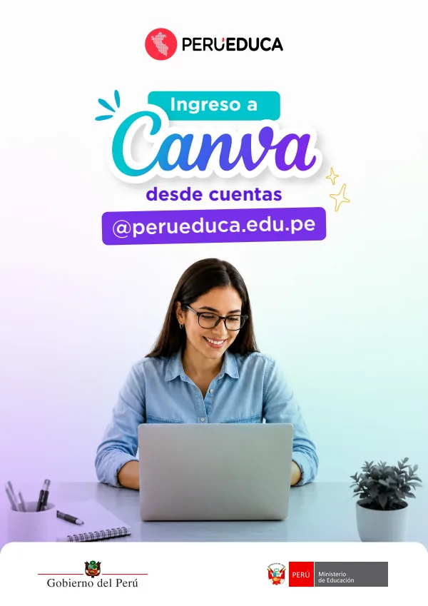 Canva: ingreso desde cuentas @perueduca.edu.pe (MINEDU) PDF 1 Portada de Canva: ingreso desde cuentas @perueduca.edu.pe - Guías docentes - MINEDU