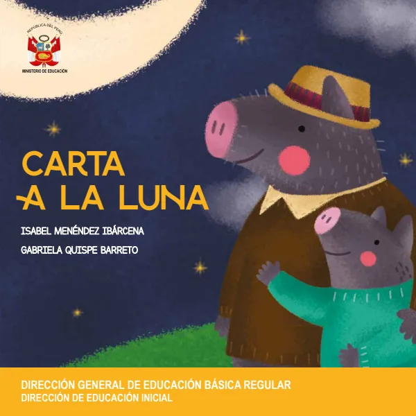 Carta a la Luna - Educación Inicial (MINEDU) PDF 1 Portada de Carta a la Luna - Educación Inicial - MINEDU