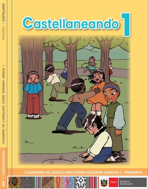 Castellaneando: cuaderno de Castellano como Segunda lengua 1 - Primaria (MINEDU) PDF 1 Portada de Castellaneando: cuaderno de Castellano como Segunda lengua 1 - Primaria - MINEDU