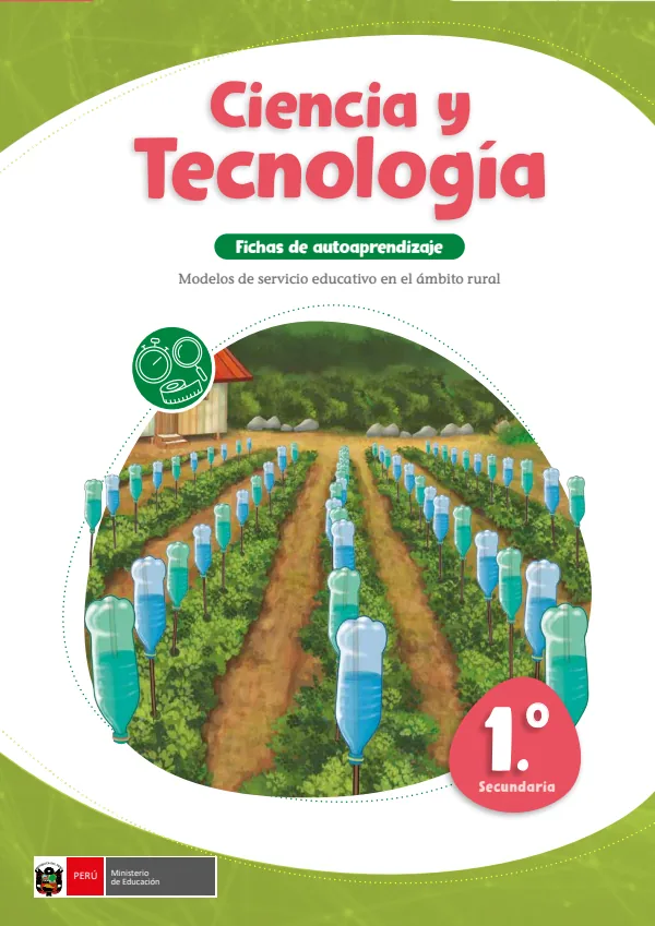 Ciencia y Tecnología 1: Fichas de autoaprendizaje - 1.° grado de Secundaria (MINEDU) PDF 1 Portada de Ciencia y Tecnología 1: Fichas de autoaprendizaje - 1.° grado de Secundaria - MINEDU