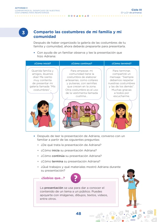Compartimos el significado de nuestras costumbres para respetarnos - Primaria (MINEDU) PDF 1 Portada de Compartimos el significado de nuestras costumbres para respetarnos - Primaria - MINEDU