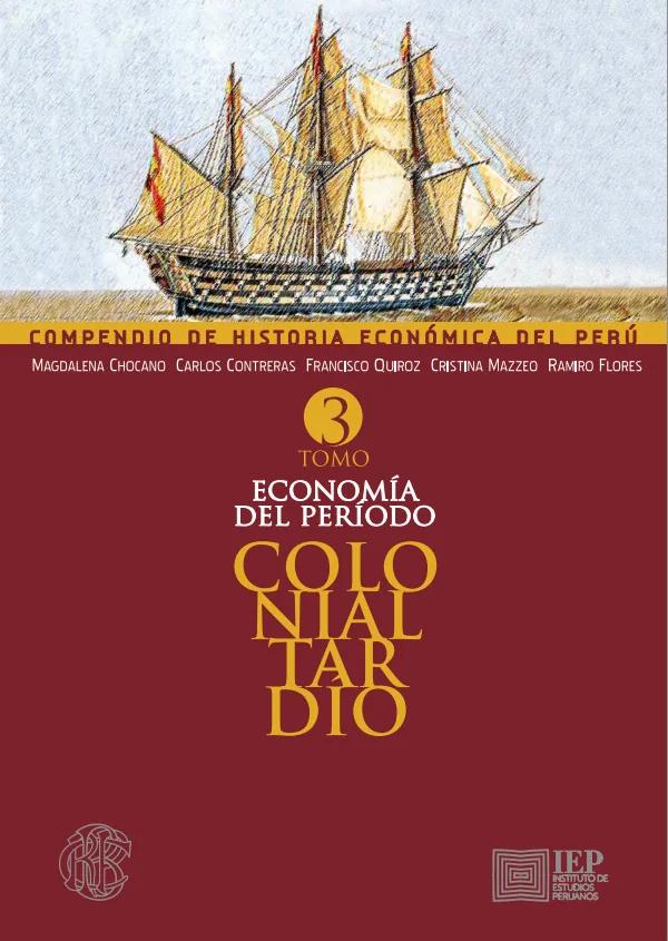 Compendio de Historia económica del Perú. Tomo 3: Economía del período colonial tardío (MINEDU) PDF 1 Portada de Compendio de Historia económica del Perú. Tomo 3: Economía del período colonial tardío - 3.º grado de Secundaria - MINEDU