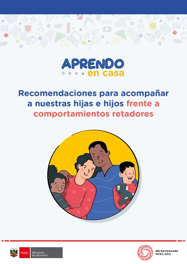 Comportamientos retadores - Secundaria (MINEDU) PDF 1 Portada de Comportamientos retadores - Secundaria - MINEDU
