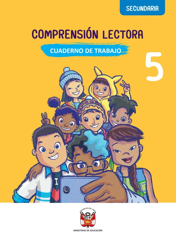 Comprensión Lectora 5: Cuaderno de trabajo - 5.° grado de Secundaria (MINEDU) PDF 1 Portada de Comprensión Lectora 5: Cuaderno de trabajo - 5.° grado de Secundaria - MINEDU
