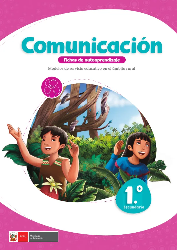Comunicación, 1: fichas de autoaprendizaje a distancia - 1.° grado de Secundaria (MINEDU) PDF 1 Portada de Comunicación, 1: fichas de autoaprendizaje a distancia - 1.° grado de Secundaria - MINEDU
