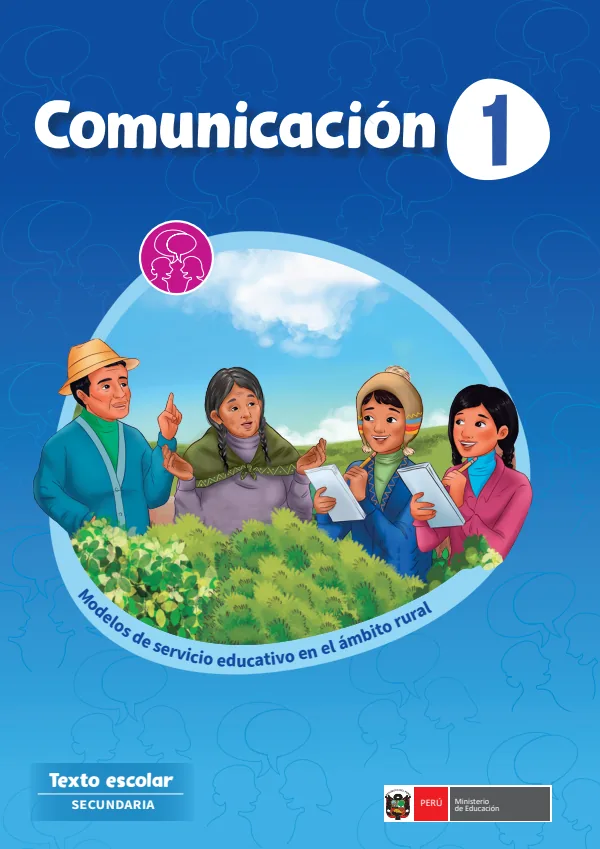 Comunicación 1: Texto escolar - Secundaria. Modelos de servicio educativo en el ámbito rural (MINEDU) PDF 1 Portada de Comunicación 1: Texto escolar - Secundaria. Modelos de servicio educativo en el ámbito - MINEDU
