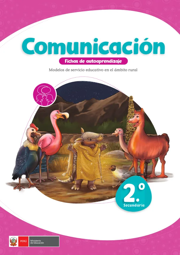 Comunicación, 2: fichas de autoaprendizaje a distancia - 2.° grado de Secundaria (MINEDU) PDF 1 Portada de Comunicación, 2: fichas de autoaprendizaje a distancia - 2.° grado de Secundaria - MINEDU