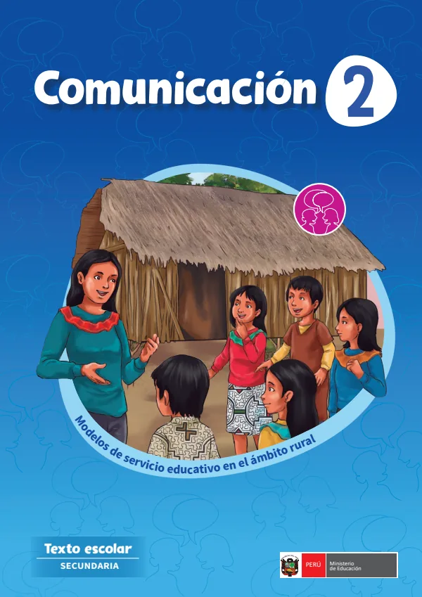 Comunicación 2: Texto escolar - Secundaria. Modelos de servicio educativo en el ámbito rural (MINEDU) PDF 1 Portada de Comunicación 2: Texto escolar - Secundaria. Modelos de servicio educativo en el ámbito - MINEDU