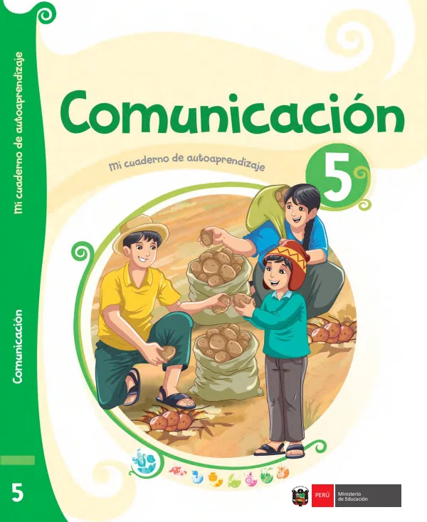 Comunicación 5: Cuaderno de autoaprendizaje - 5.° grado de Primaria (MINEDU) PDF 1 Portada de Comunicación 5: Cuaderno de autoaprendizaje - 5.° grado de Primaria - MINEDU