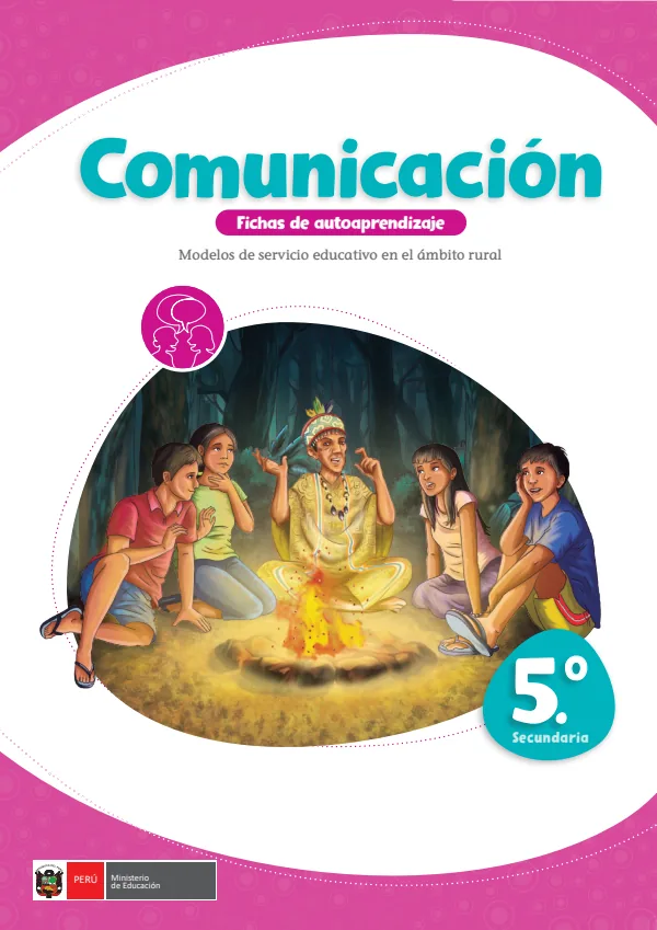 Comunicación, 5: fichas de autoaprendizaje a distancia - 5.° grado de Secundaria (MINEDU) PDF 1 Portada de Comunicación, 5: fichas de autoaprendizaje a distancia - 5.° grado de Secundaria - MINEDU
