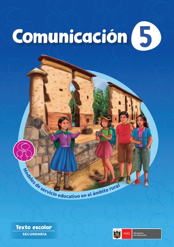 Comunicación 5: Texto escolar - Secundaria. Modelos de servicio educativo en el ámbito rural (MINEDU) PDF 1 Portada de Comunicación 5: Texto escolar - Secundaria. Modelos de servicio educativo en el ámbito - MINEDU
