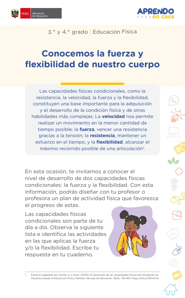 Conocemos la fuerza y flexibilidad de nuestro cuerpo - Secundaria (MINEDU) PDF 1 Portada de Conocemos la fuerza y flexibilidad de nuestro cuerpo - Secundaria - MINEDU