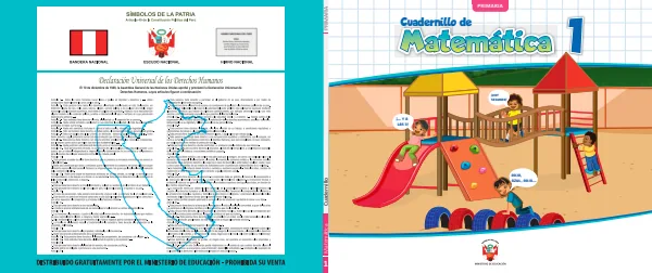 Cuadernillo de Matemática 1. Primer grado de Primaria · 2024 (MINEDU) PDF 1 Portada de Cuadernillo de Matemática 1. Primer grado de Primaria · 2024 - MINEDU