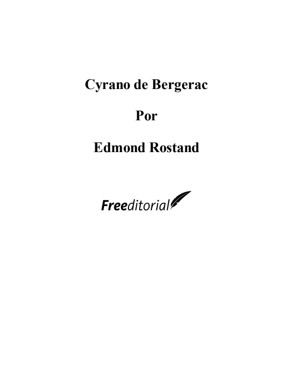 Cyrano de Bergerac - Secundaria (MINEDU) PDF 1 Portada de Cyrano de Bergerac - Secundaria - MINEDU