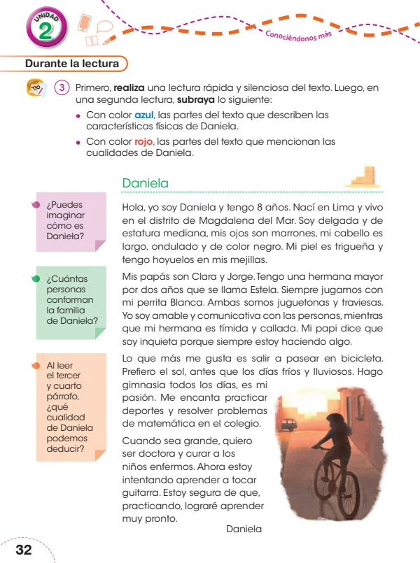 Daniela - 3.° grado de Primaria (MINEDU) PDF 1 Portada de Daniela - 3.° grado de Primaria - MINEDU