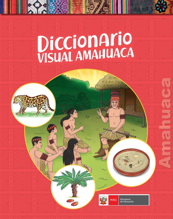 Diccionario visual en la lengua originaria Amahuaca - Primaria (MINEDU) PDF 1 Portada de Diccionario visual en la lengua originaria Amahuaca - Primaria - MINEDU