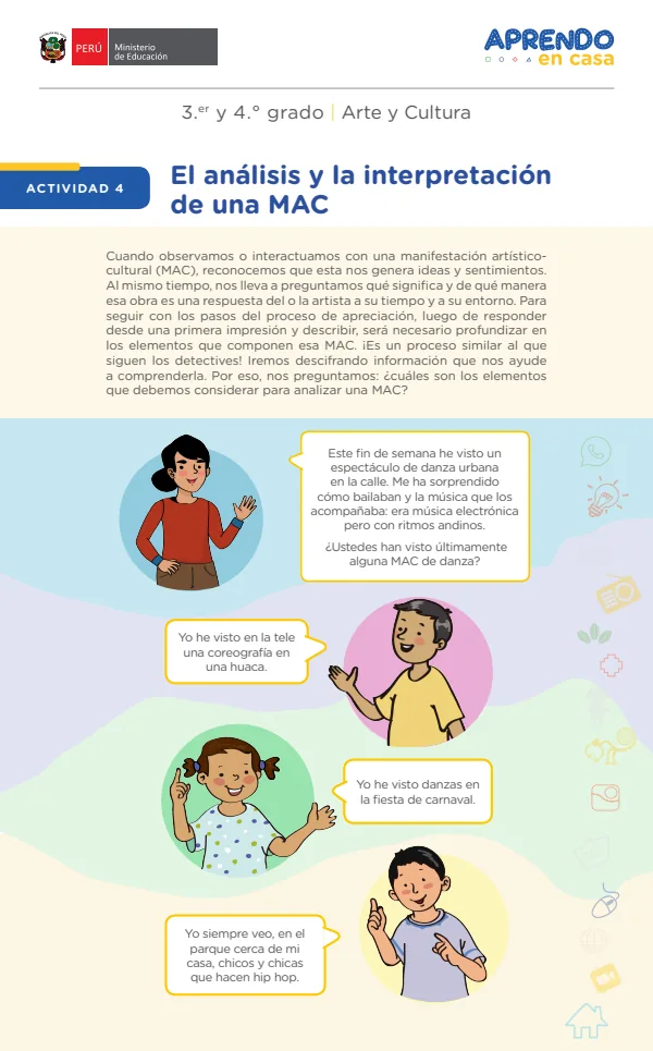 El análisis y la interpretación de una MAC - Primaria (MINEDU) PDF 1 Portada de El análisis y la interpretación de una MAC - Primaria - MINEDU