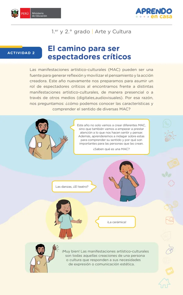 El camino para ser espectadores críticos - Primaria (MINEDU) PDF 1 Portada de El camino para ser espectadores críticos - Primaria - MINEDU