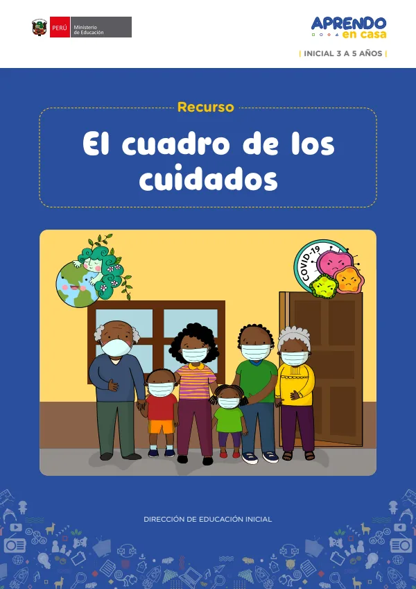 El cuadro de los cuidados - Educación Inicial (MINEDU) PDF 1 Portada de El cuadro de los cuidados - Educación Inicial - MINEDU
