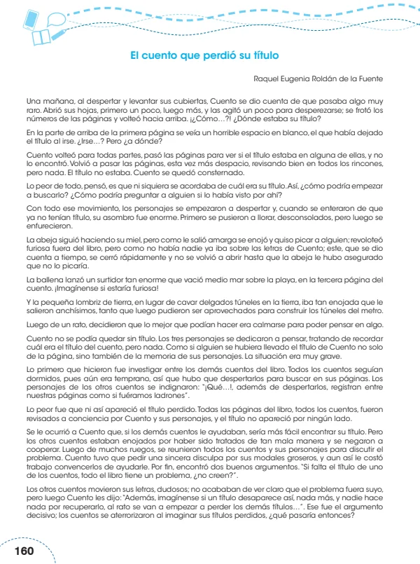 El cuento que perdió su título - 5.° grado de Primaria (MINEDU) PDF 1 Portada de El cuento que perdió su título - 5.° grado de Primaria - MINEDU