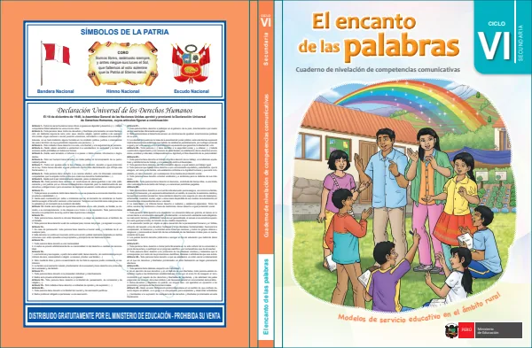 El encanto de las palabras. Cuaderno de nivelación de competencias comunicativas, Ciclo VI (MINEDU) PDF 1 Portada de El encanto de las palabras. Cuaderno de nivelación de competencias comunicativas, Ciclo - Secundaria - MINEDU