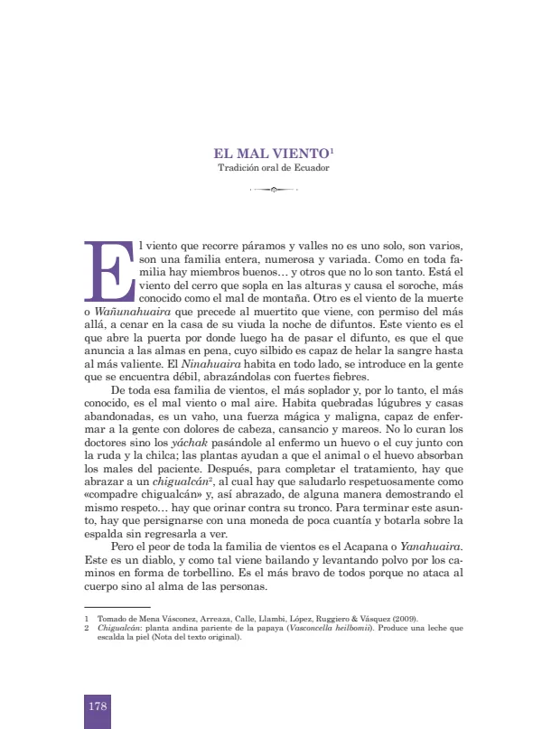 El mal viento. Tradición oral de Pasco - 4.° grado de Secundaria (MINEDU) PDF 1 Portada de El mal viento. Tradición oral de Pasco - 4.° grado de Secundaria - MINEDU