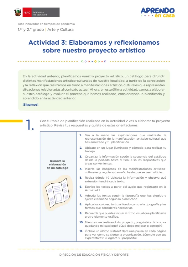 Elaboramos y reflexionamos sobre nuestro proyecto artístico - Secundaria (MINEDU) PDF 1 Portada de Elaboramos y reflexionamos sobre nuestro proyecto artístico - Secundaria - MINEDU
