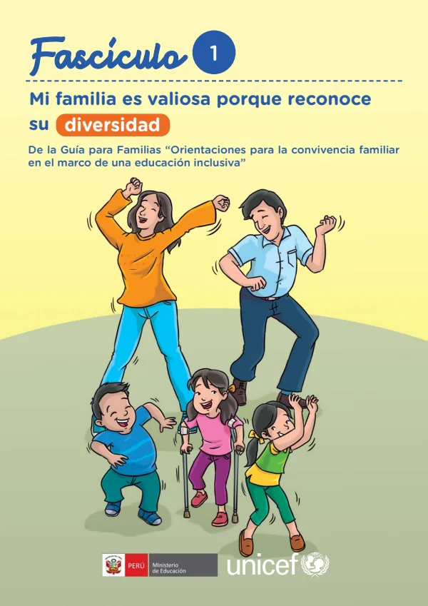 Fascículo 1. Mi familia es valiosa porque reconoce su diversidad - Secundaria (MINEDU) PDF 1 Portada de Fascículo 1. Mi familia es valiosa porque reconoce su diversidad - Secundaria - MINEDU