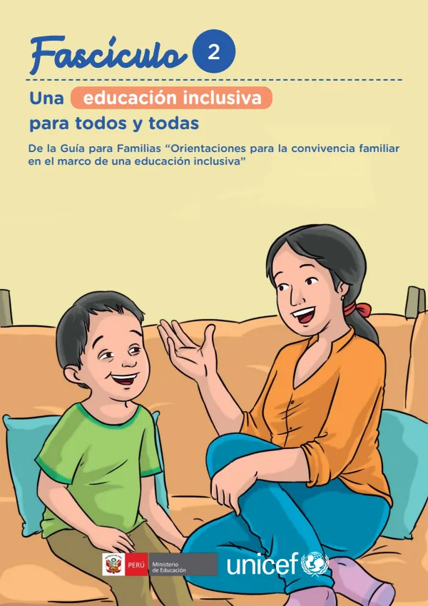 Fascículo 2. Una educación inclusiva para todos y todas - Secundaria (MINEDU) PDF 1 Portada de Fascículo 2. Una educación inclusiva para todos y todas - Secundaria - MINEDU