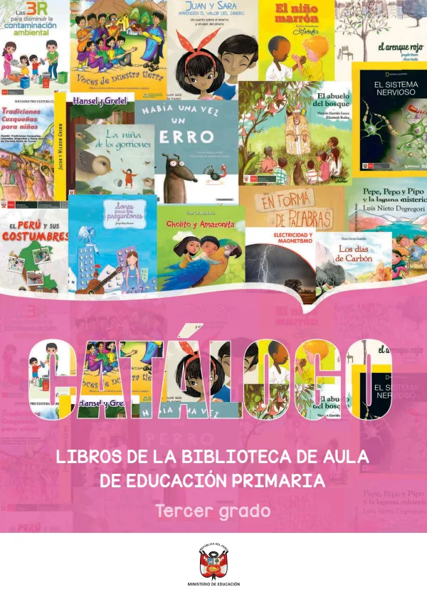 Fichas con orientaciones para el uso de los libros de la biblioteca de aula 3. grado (MINEDU) PDF 1 Portada de Fichas con orientaciones para el uso de los libros de la biblioteca de aula 3. grado - MINEDU