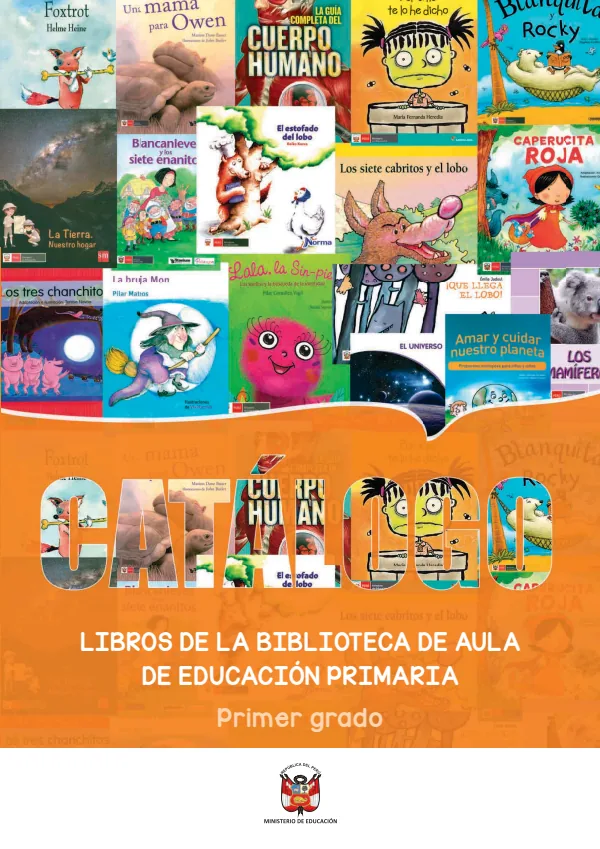 Fichas con orientaciones para el uso de los libros de la biblioteca de aula 1. grado (MINEDU) PDF 1 Portada de Fichas con orientaciones para el uso de los libros de la biblioteca de aula 1. grado - MINEDU