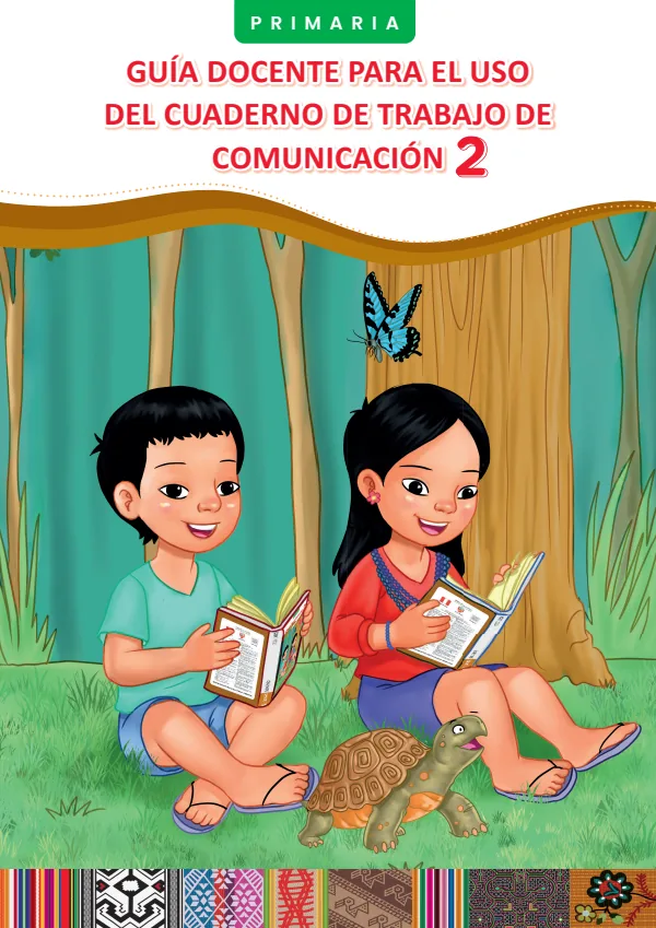 Guía docente para el uso del Cuaderno de trabajo. 2° Comunicación. Nivel Primaria (MINEDU) PDF 1 Portada de Guía docente para el uso del Cuaderno de trabajo. 2° Comunicación. Nivel Primaria - MINEDU