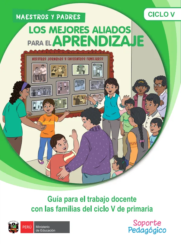 Guía para el trabajo docente con las familias del ciclo V de Primaria · 2016 (MINEDU) PDF 1 Portada de Guía para el trabajo docente con las familias del ciclo V de Primaria · 2016 - MINEDU