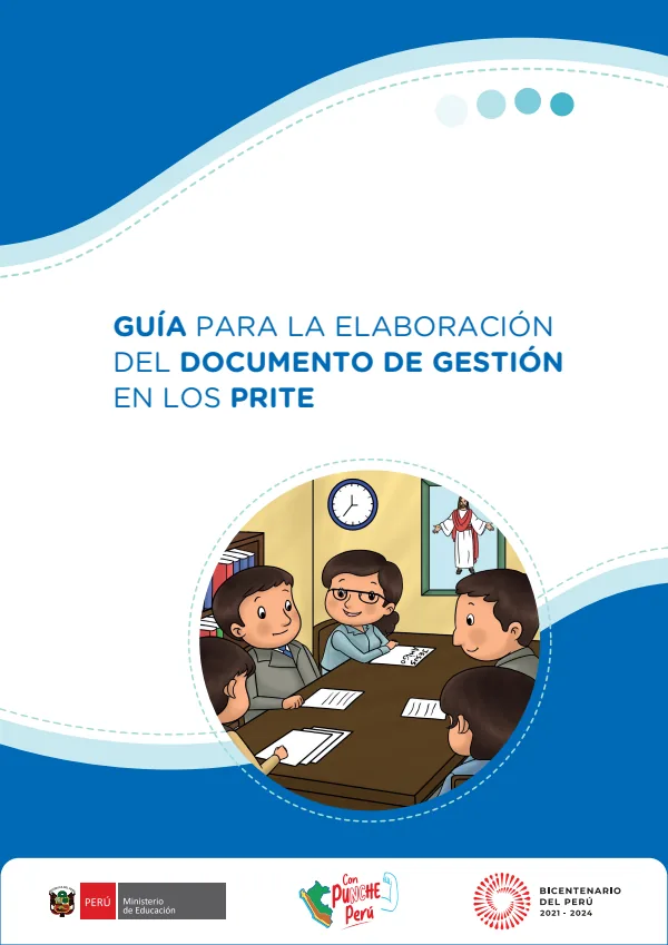Guía para la elaboración del documento de gestión en los PRITE (MINEDU) PDF 1 Portada de Guía para la elaboración del documento de gestión en los PRITE - Educación Básica Especial (EBE) - MINEDU