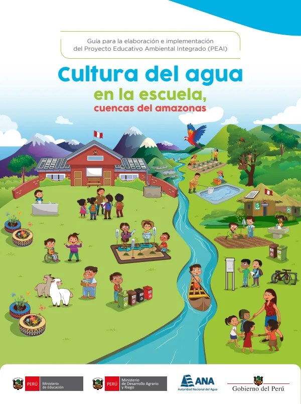 Guía para la elaboración e implementación del PEAI "Cultura del agua en la escuela" (MINEDU) PDF 1 Portada de Guía para la elaboración e implementación del PEAI "Cultura del agua en la escuela" - Guías docentes - MINEDU