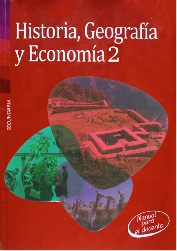 Historia, Geografía y Economía 2 Manual para el Docente (MINEDU) PDF 1 Portada de Historia, Geografía y Economía 2 Manual para el Docente - MINEDU