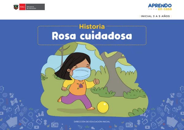 Historia: Rosa cuidadosa - Educación Inicial (MINEDU) PDF 1 Portada de Historia: Rosa cuidadosa - Educación Inicial - MINEDU