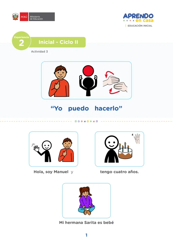 Historia Yo puedo hacerlo. Inicial 3 a 5 años - pictograma (MINEDU) PDF 1 Portada de Historia Yo puedo hacerlo. Inicial 3 a 5 años - pictograma - MINEDU