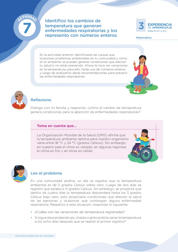 Identifico los cambios de temperatura que generan enfermedades - Secundaria (MINEDU) PDF 1 Portada de Identifico los cambios de temperatura que generan enfermedades - Secundaria - MINEDU
