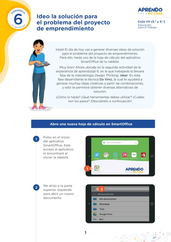 Ideo la solución para el problema del proyecto - Secundaria (MINEDU) PDF 1 Portada de Ideo la solución para el problema del proyecto - Secundaria - MINEDU